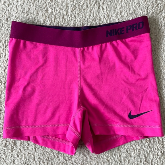 Nike | Shorts | Hot Pink Nike Pro Shorts | Poshmark